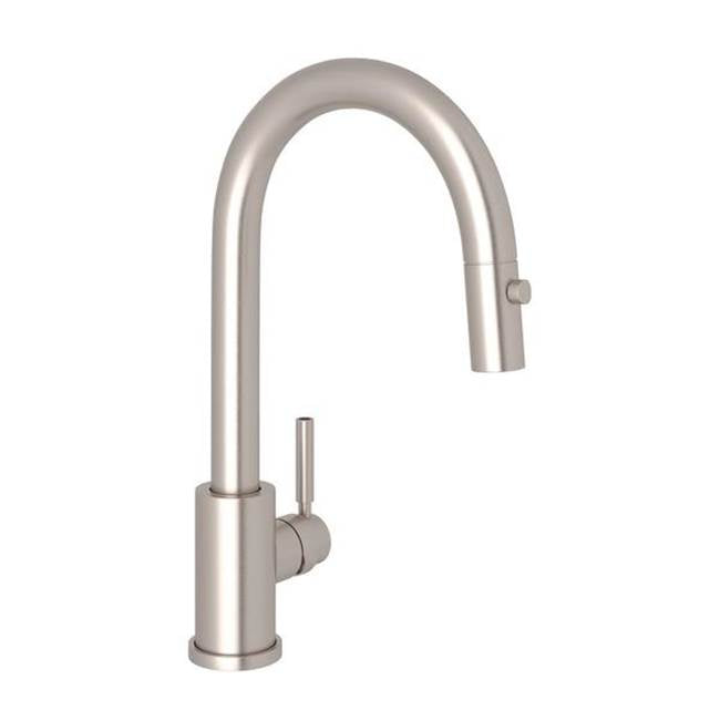 Rohl - HolbornE Pull-Down Bar/Food Prep Kitchen Faucet - Satin Nickel