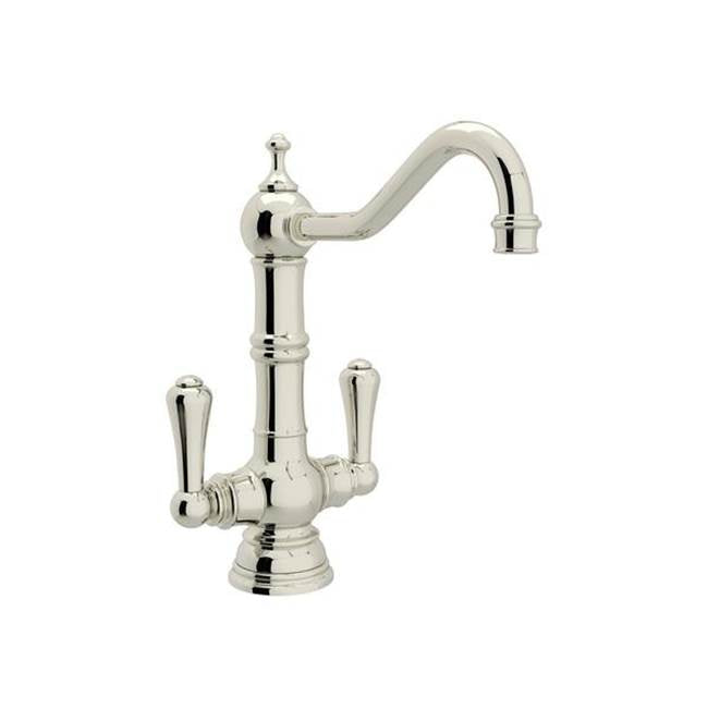Rohl - EdwardianE Two Handle Bar/Food Prep Kitchen Faucet - Polished Nickel