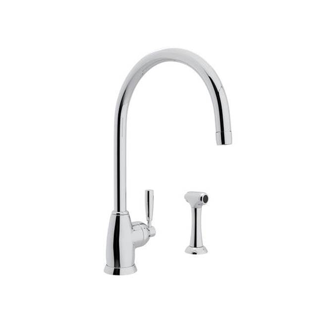 Rohl - HolbornE Kitchen Faucet With Side Spray - Polished Chrome