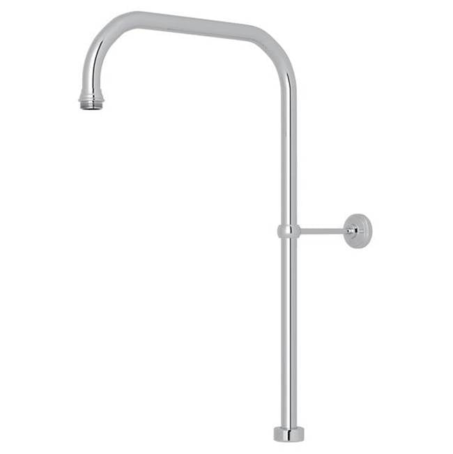 Rohl - 40'' X 15'' Rigid Riser Shower Outlet - Polished Chrome