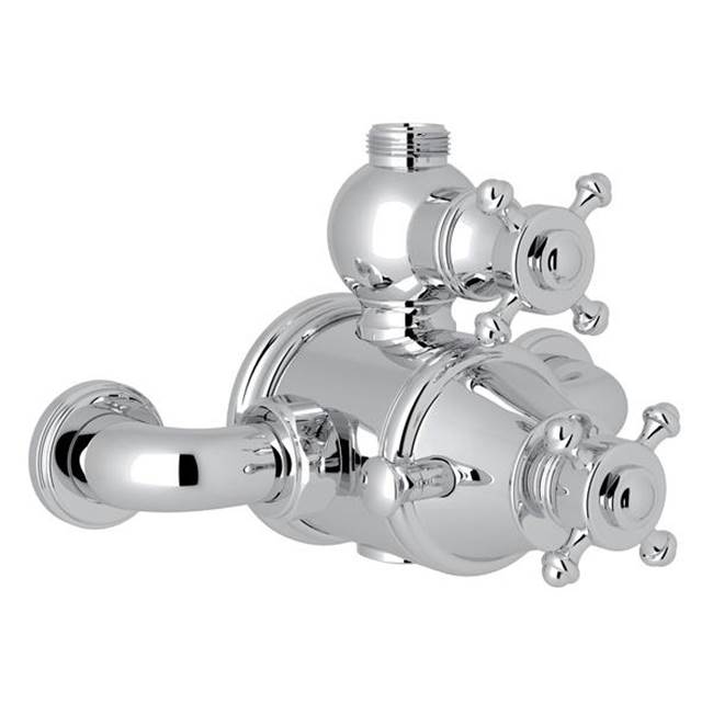 Rohl - Georgian EraE 3/4'' Exposed Therm Valve With Volume And Temperature Control - Polished Chrome
