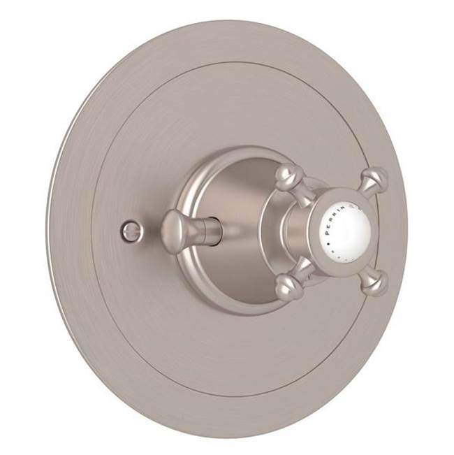 Rohl - Georgian EraE 3/4'' Round Thermostatic Trim Without Volume Control - Satin Nickel
