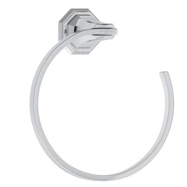 Rohl - DecoE Towel Ring - Polished Chrome
