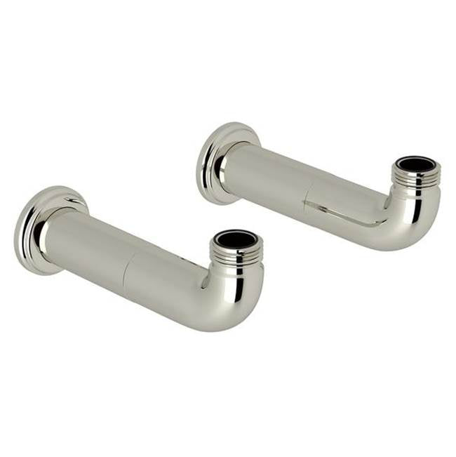 Rohl - Extended Wall Unions - Polished Nickel
