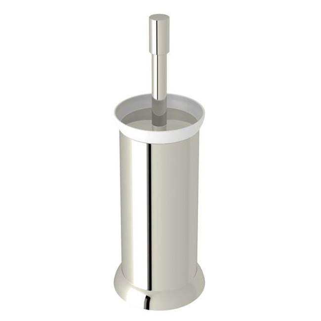 Rohl - HolbornE Floor Standing Toilet Brush Holder - Polished Nickel