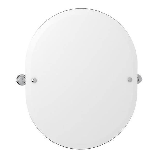 Rohl - HolbornE 25'' Oval Mirror - Polished Chrome