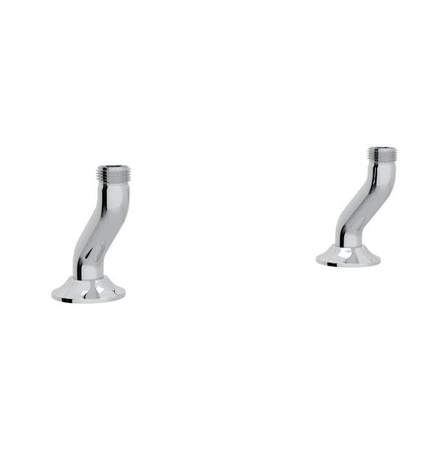 Rohl - Georgian EraE Bridge Kitchen Faucet Deck Unions - Polished Chrome