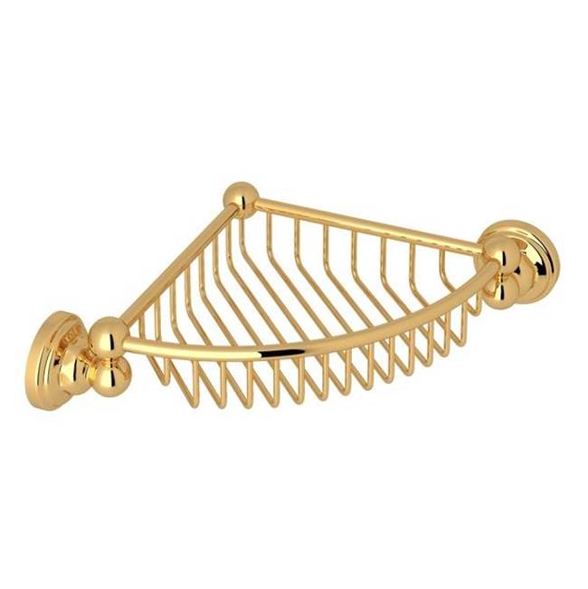 Rohl - EdwardianE Wall Mount Corner Basket - English Gold