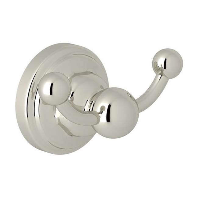 Rohl - EdwardianE Double Robe Hook - Polished Nickel