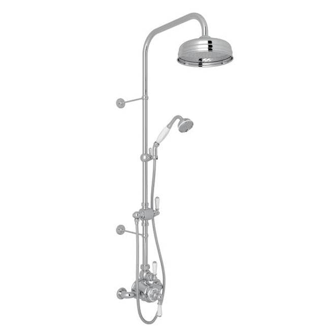 Rohl - EdwardianE 3/4'' Exposed Wall Mount Thermostatic Shower System - Polished Chrome