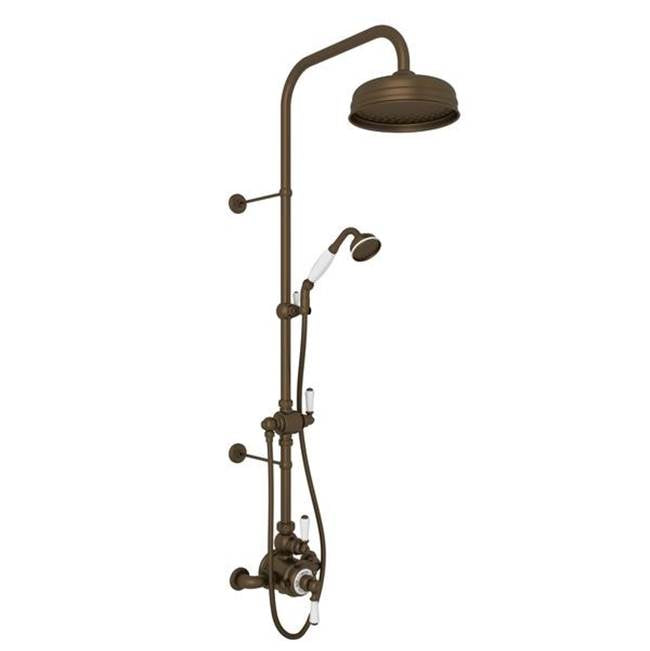 Rohl - EdwardianE 3/4'' Exposed Wall Mount Thermostatic Shower System - English Bronze