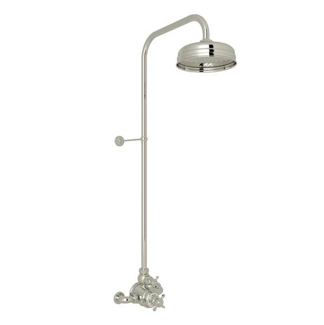 Rohl - EdwardianE 3/4'' Exposed Wall Mount Thermostatic Shower System - Polished Nickel