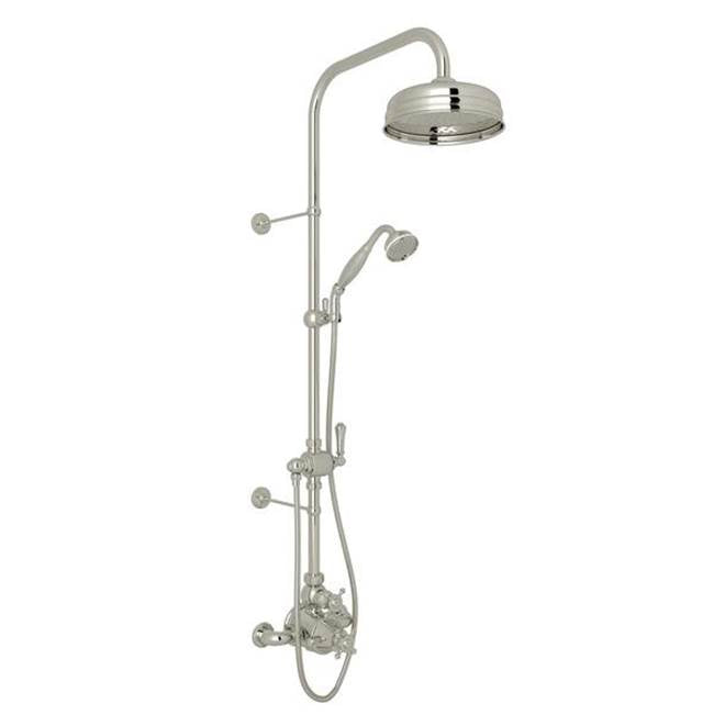 Rohl - Georgian EraE 3/4'' Exposed Wall Mount Thermostatic Shower System - Polished Nickel