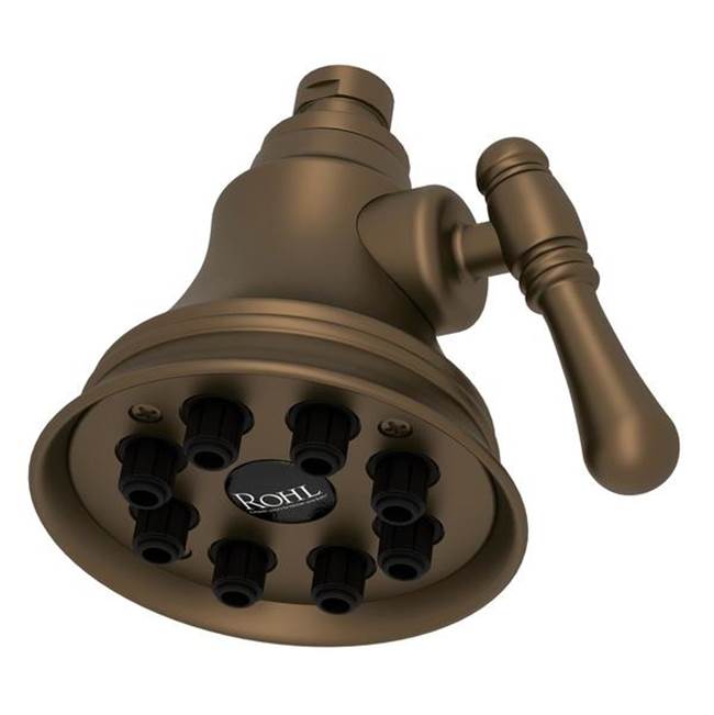 Rohl - 4'' Multi-Function Showerhead - English Bronze