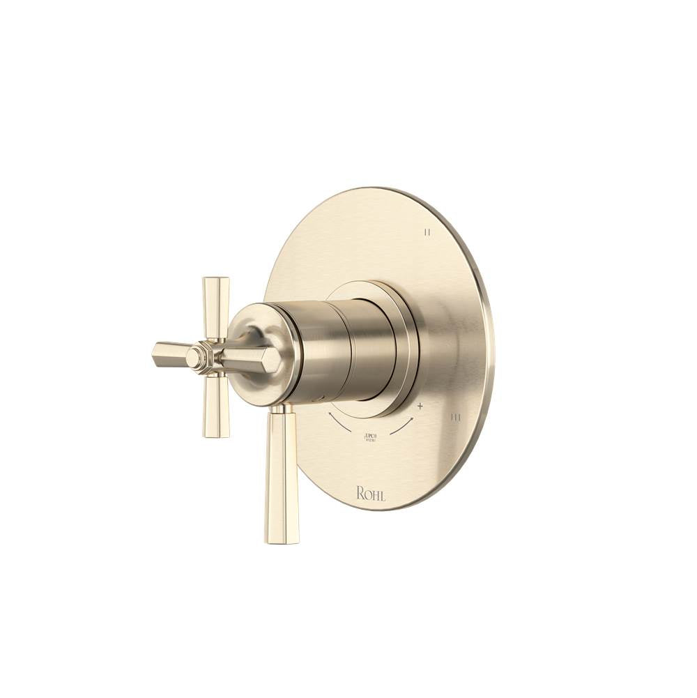 Rohl - ModelleE 1/2'' Therm & Pressure Balance Trim With 3 Functions - Satin Nickel