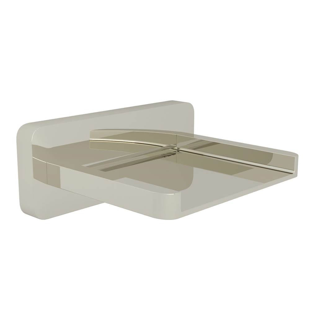 Rohl - QuartileE Wall Mount Tub Spout With Trough - Polished Nickel