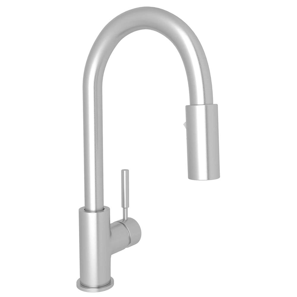 Rohl - LuxE Pull-Down Bar/Food Prep Kitchen Faucet - Brushed Stainless Steel
