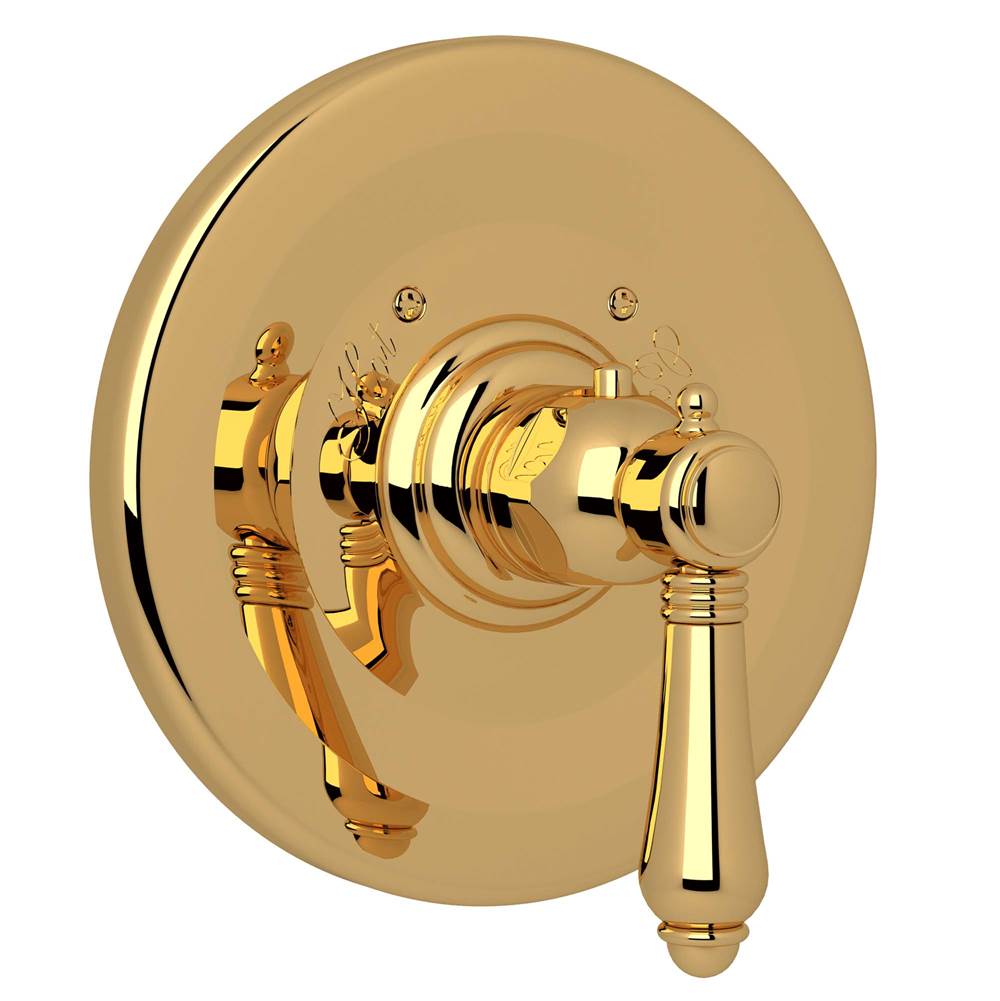 Rohl - 3/4'' Thermostatic Trim Without Volume Control - Unlacquered Brass