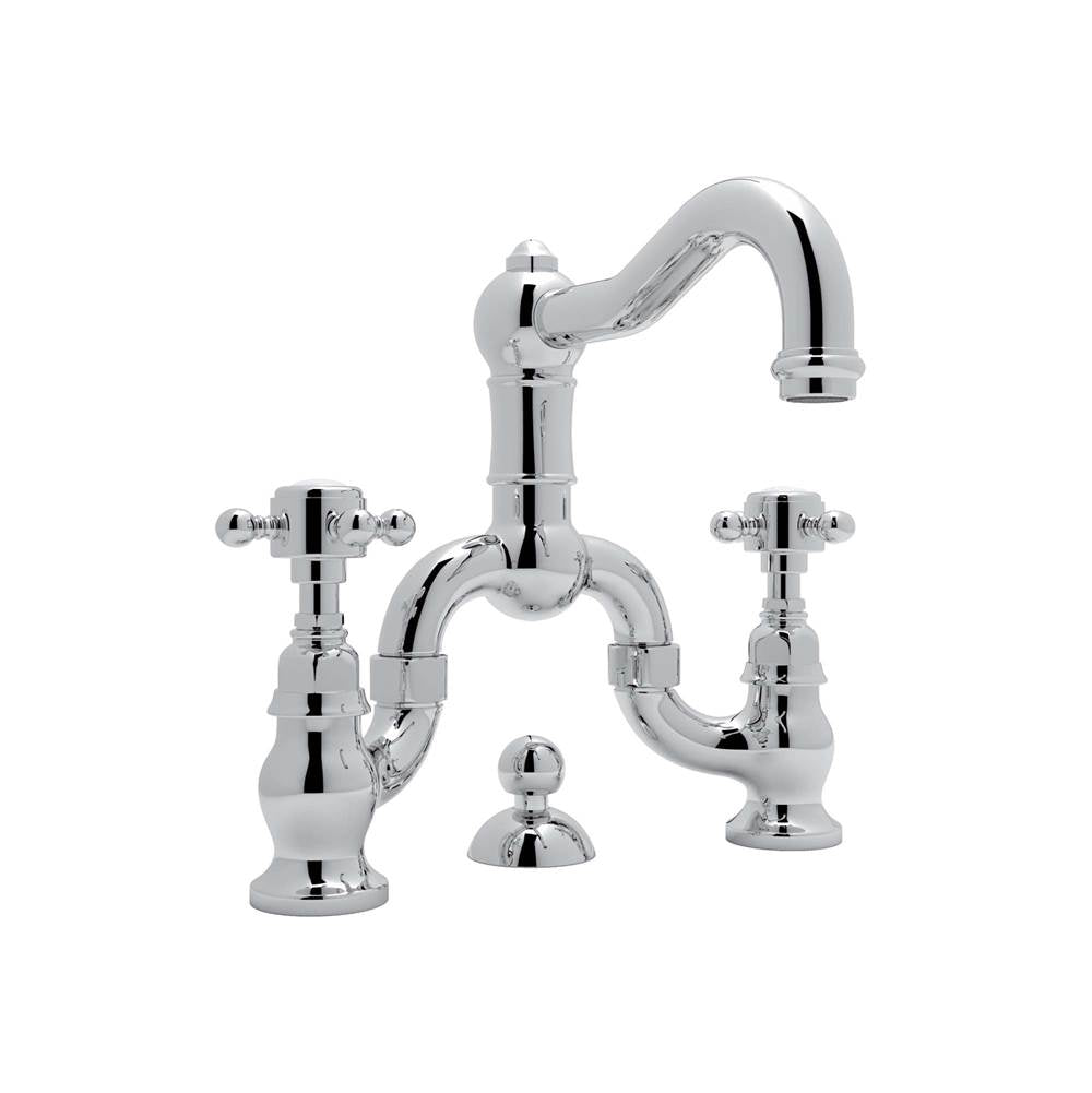 Rohl - Acqui Bridge Lavatory Faucet - Polished Chrome