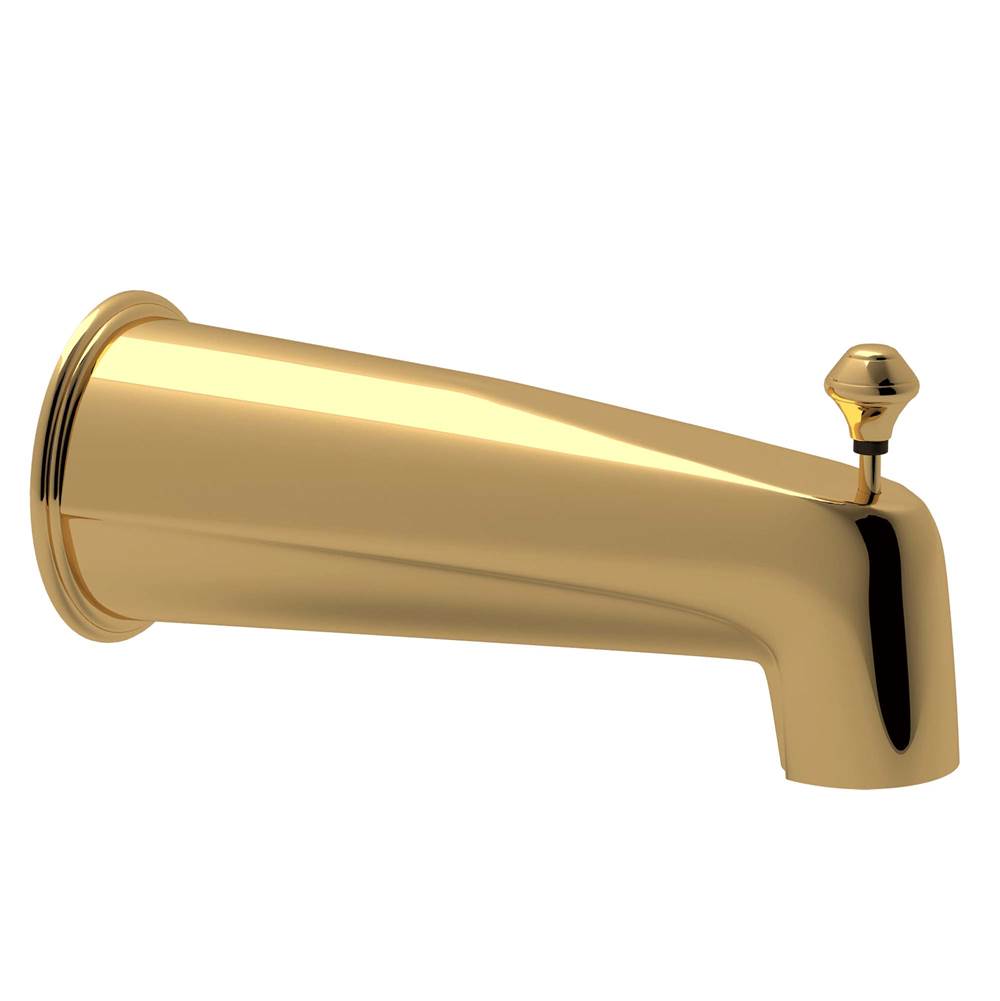 Rohl - Wall Mount Tub Spout With Diverter - Italian Brass