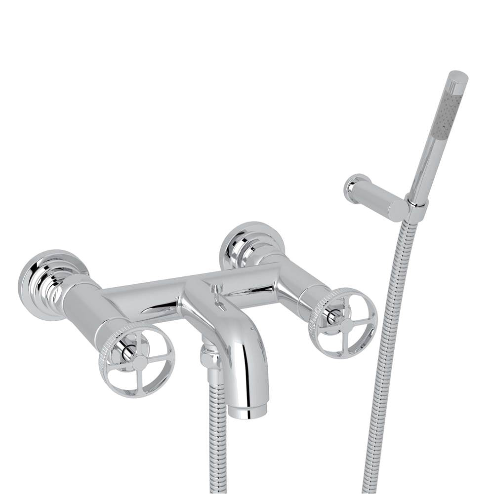 Rohl - CampoE Exposed Wall Mount Tub Filler - Polished Chrome