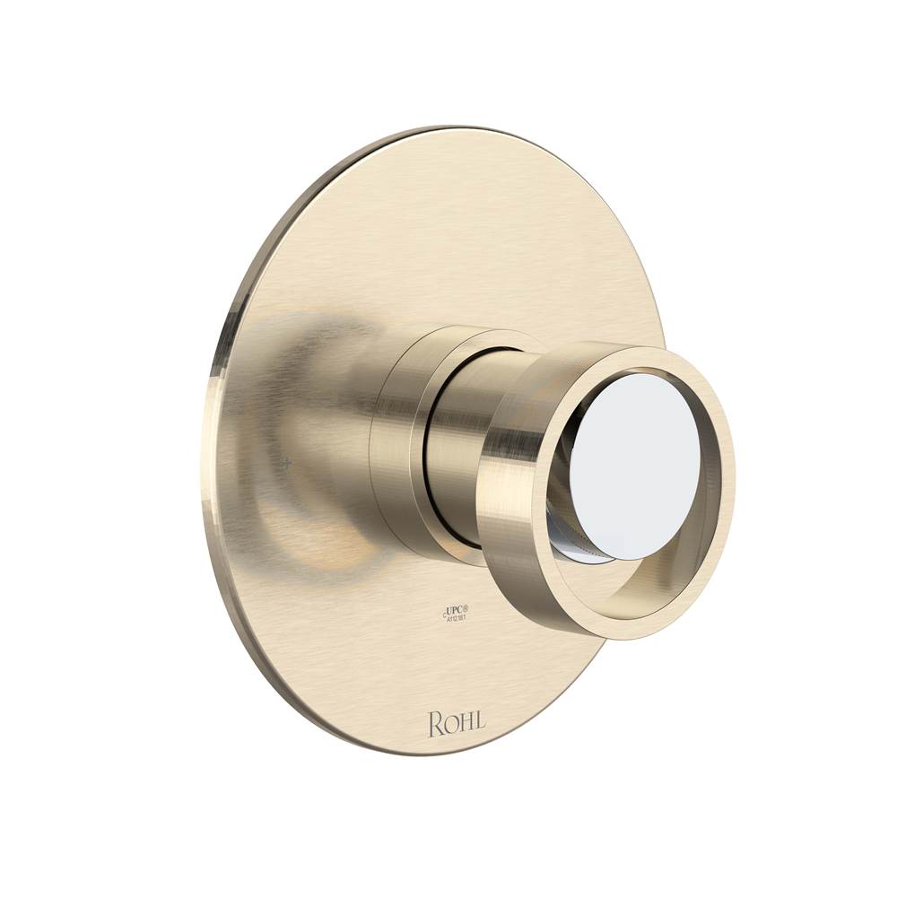 Rohl - EclissiE 1/2'' Pressure Balance Trim - Satin Nickel With Polished Chrome