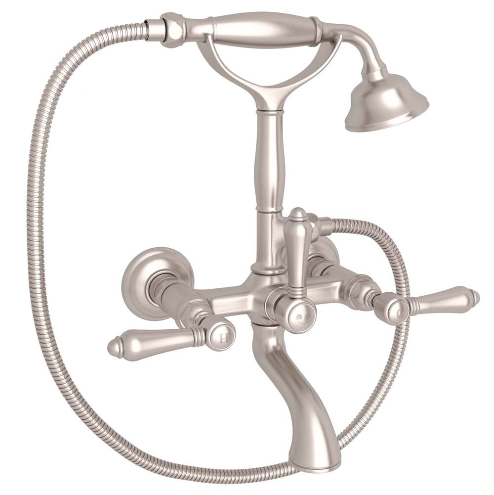 Rohl - Exposed Wall Mount Tub Filler - Satin Nickel