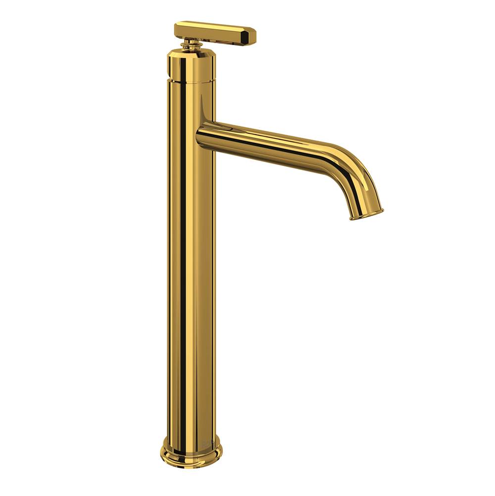 Rohl - ApothecaryE Single Handle Tall Lavatory Faucet - Unlacquered Brass