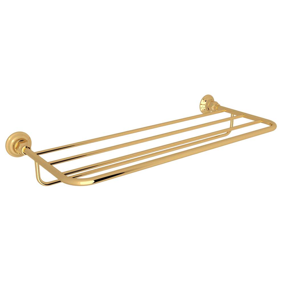 Rohl - Wall Mount Towel Shelf - Italian Brass