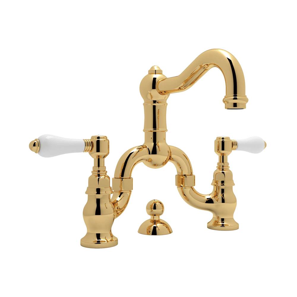 Rohl - Acqui Bridge Lavatory Faucet - Italian Brass