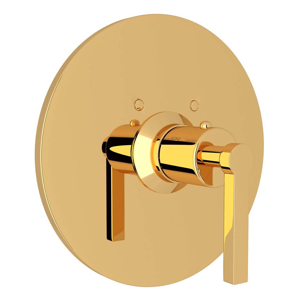 Rohl - Lombardia 3/4'' Thermostatic Trim Without Volume Control - Unlacquered Brass