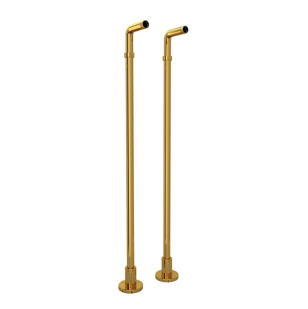 Rohl - Floor Pillar Unions - Unlacquered Brass