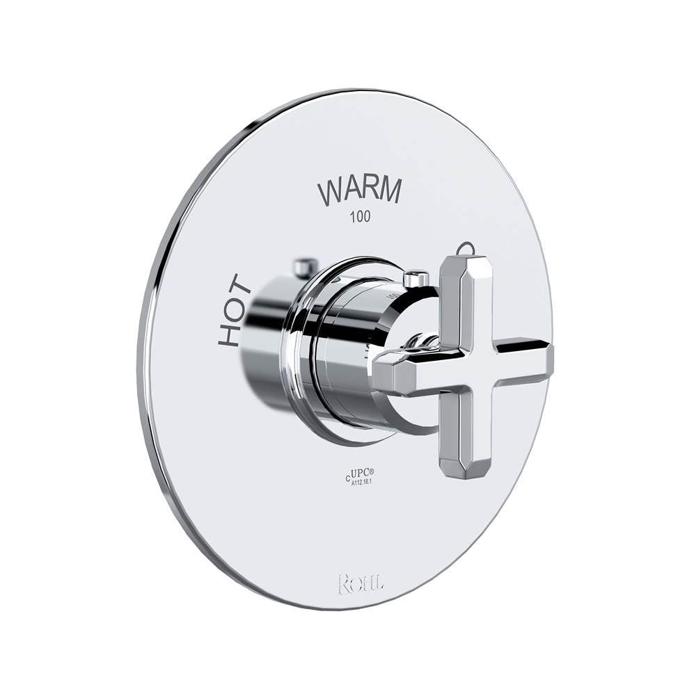 Rohl - ApothecaryE 3/4'' Thermostatic Trim Without Volume Control - Polished Chrome