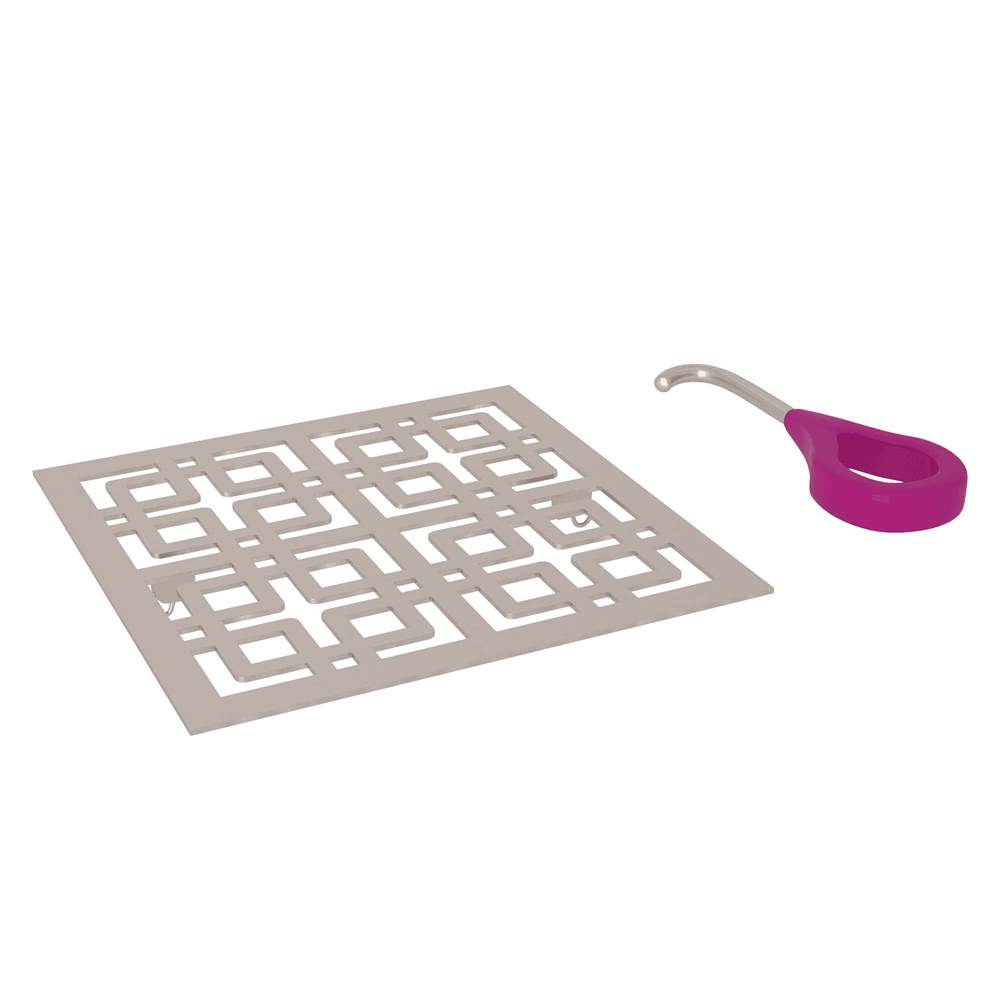 Rohl - Weave Decorative Drain Cover - Satin Nickel