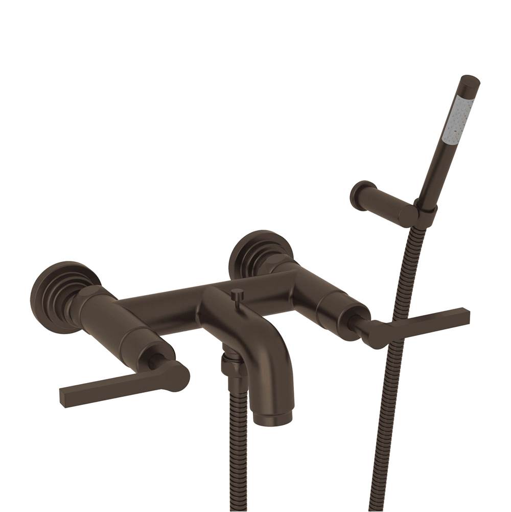 Rohl - Lombardia Exposed Wall Mount Tub Filler - Tuscan Brass