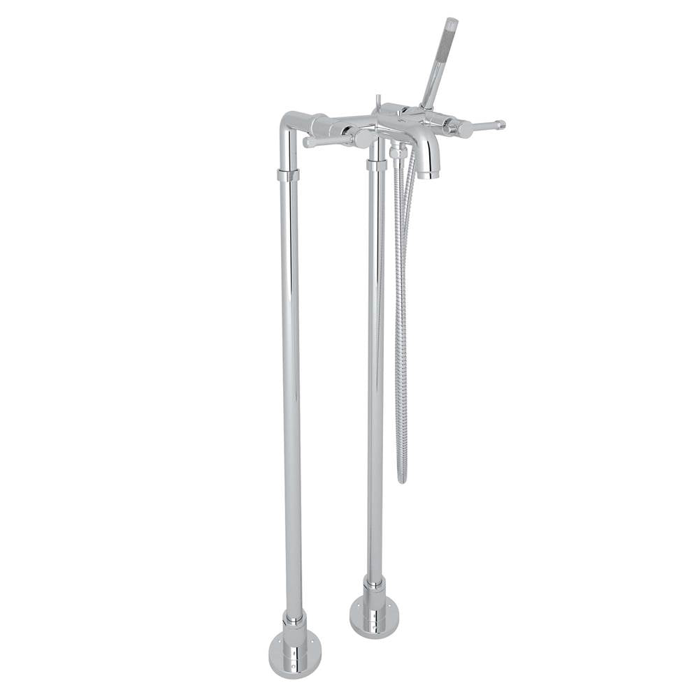 Rohl - CampoE Floor Mount Tub Filler - Polished Chrome