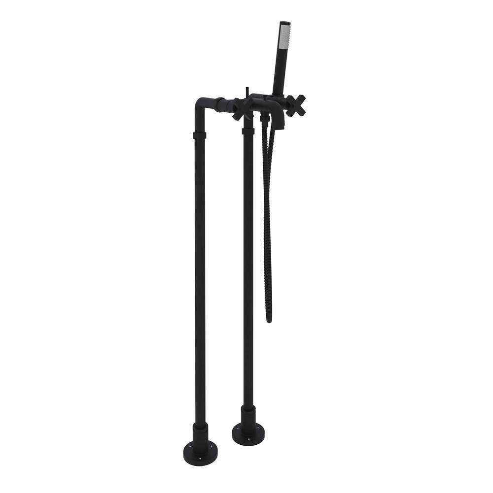 Rohl - Lombardia Floor Mount Tub Filler - Matte Black