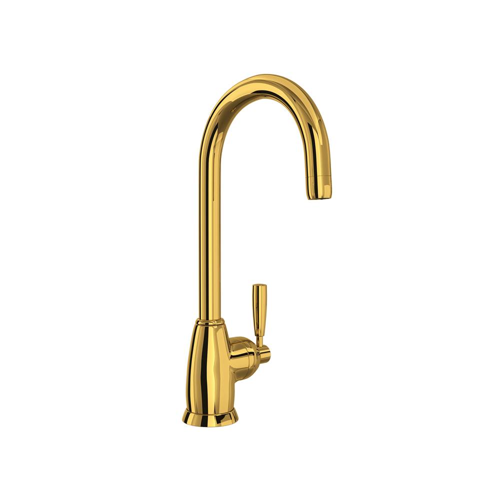 Rohl - HolbornE Bar/Food Prep Kitchen Faucet - Unlacquered Brass