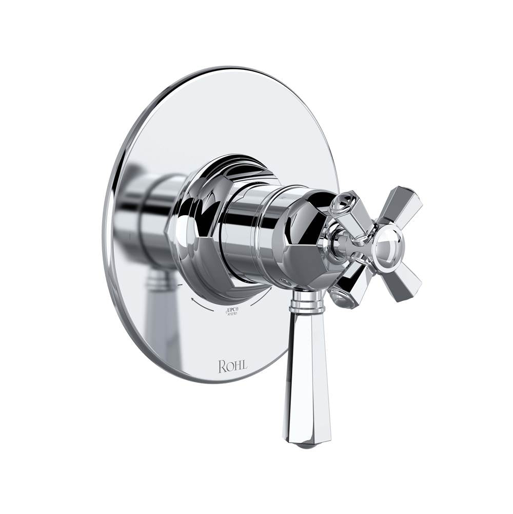 Rohl - 1/2'' Therm & Pressure Balance Trim With 2 Functions - Polished Chrome