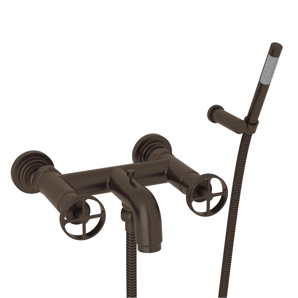 Rohl - CampoE Exposed Wall Mount Tub Filler - Tuscan Brass