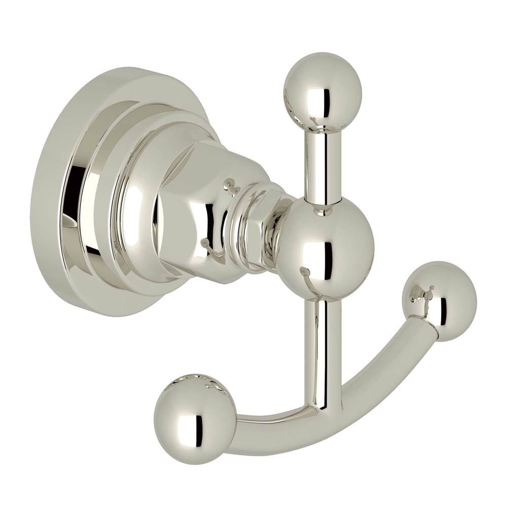 Rohl - San GiovanniE Double Robe Hook - Polished Nickel