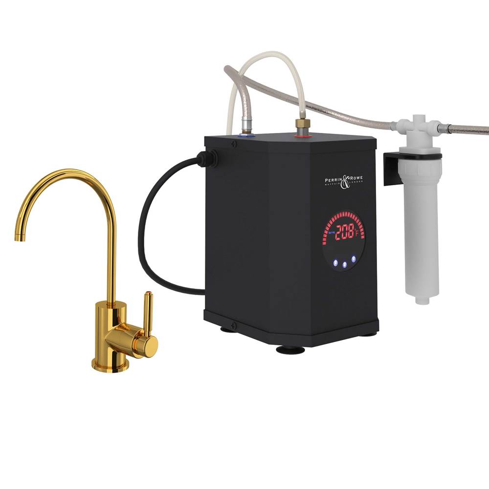 Rohl - LuxE Hot Water Dispenser, Tank And Filter Kit - Unlacquered Brass