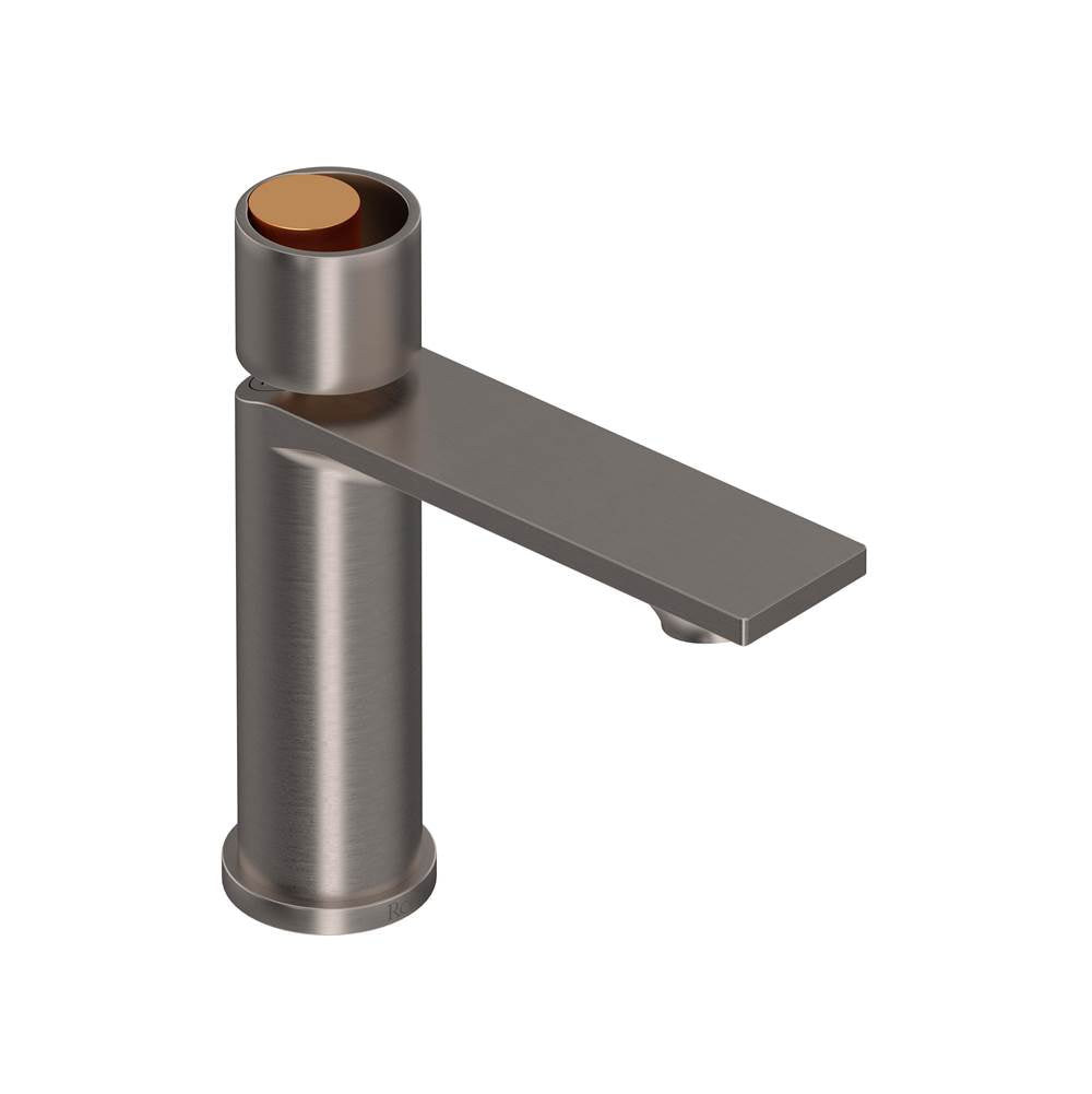Rohl - EclissiE Single Handle Lavatory Faucet - Satin Nickel With Satin Gold