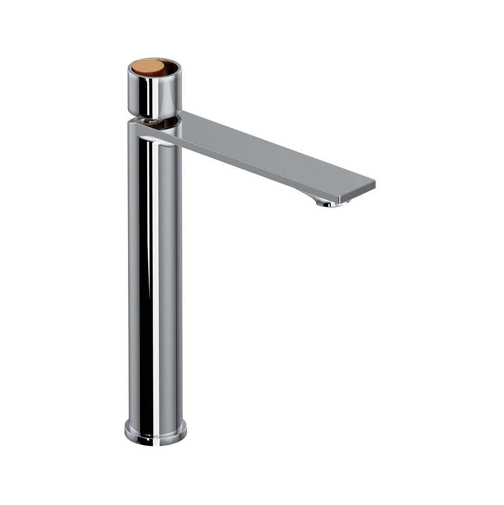 Rohl - EclissiE Single Handle Tall Lavatory Faucet - Polished Chrome With Satin Gold