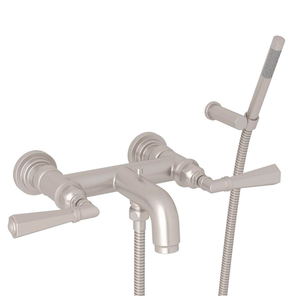 Rohl - San GiovanniE Exposed Wall Mount Tub Filler - Satin Nickel
