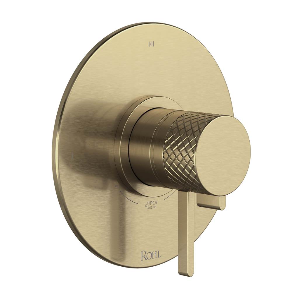 Rohl - TenerifeE 1/2'' Therm & Pressure Balance Trim With 3 Functions - Antique Gold