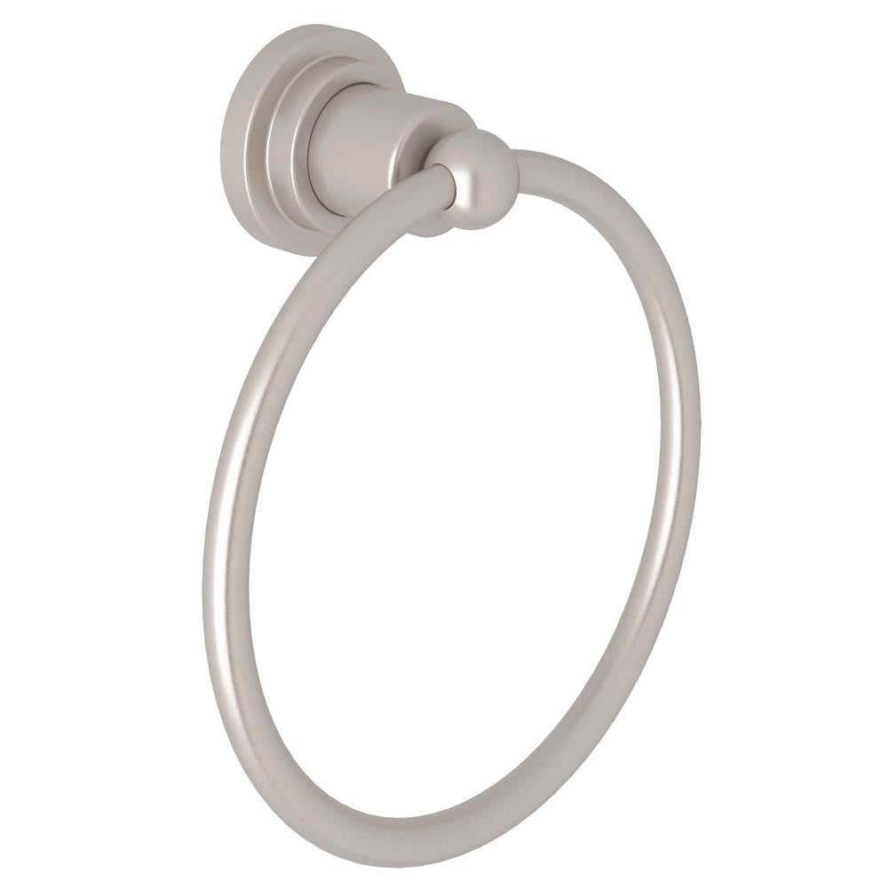 Rohl - CampoE Towel Ring - Satin Nickel