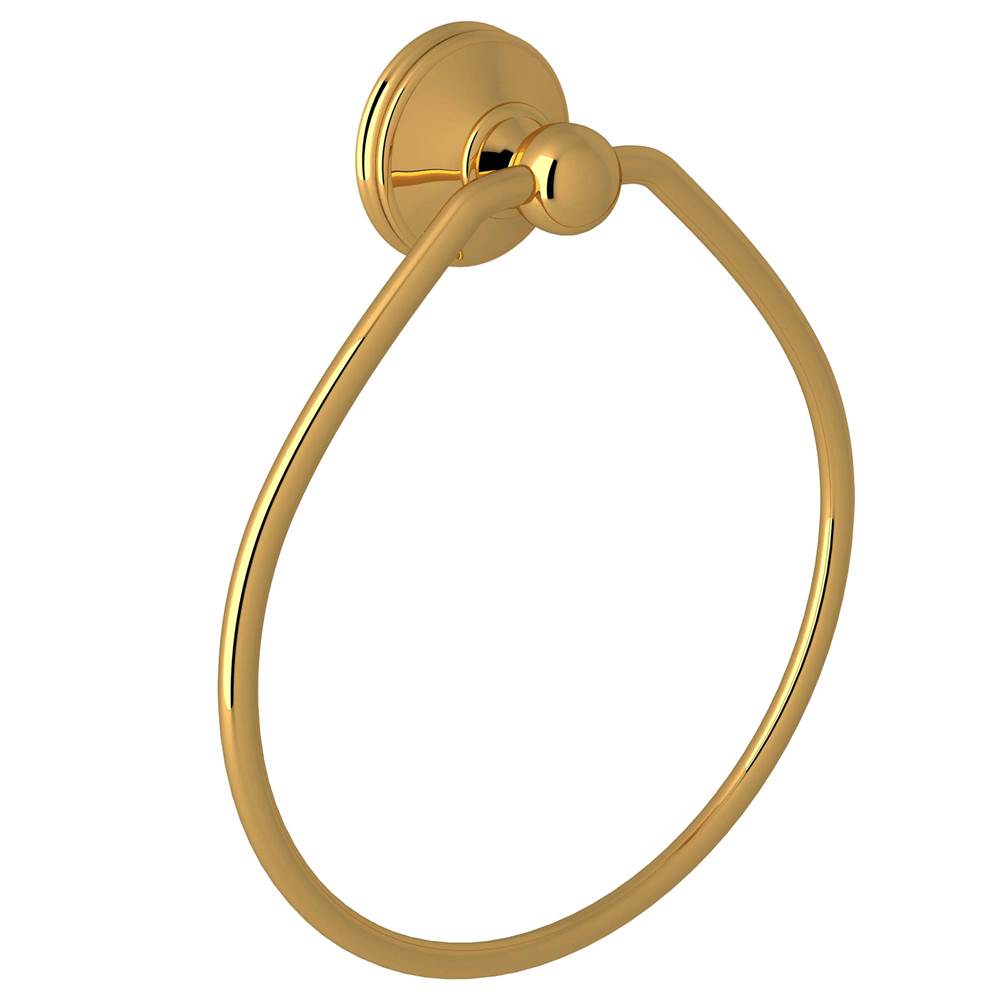 Rohl - Georgian EraE Towel Ring - Unlacquered Brass