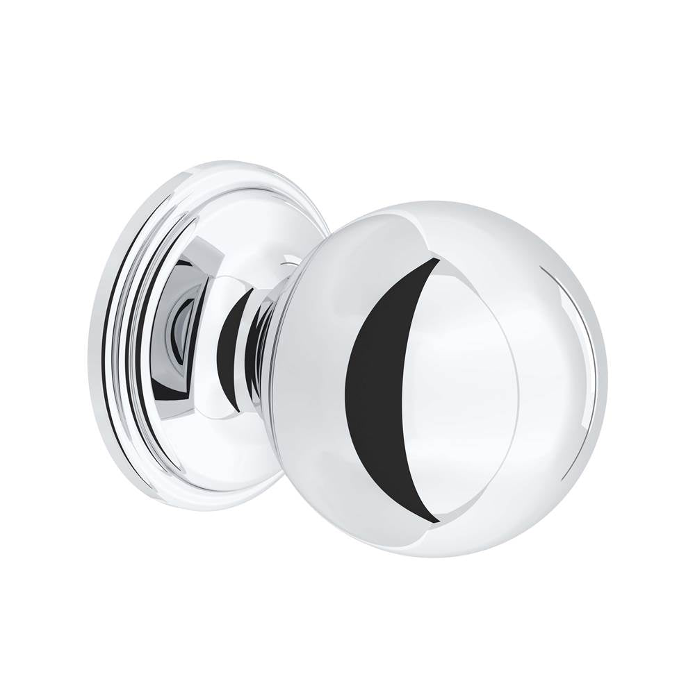 Rohl - Large Rounded Drawer Pull Knobs - Set of 5 - Polished Chrome