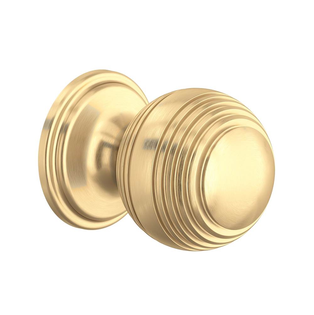 Rohl - Large Contour Drawer Pull Knobs - Set of 5 - Satin English Gold